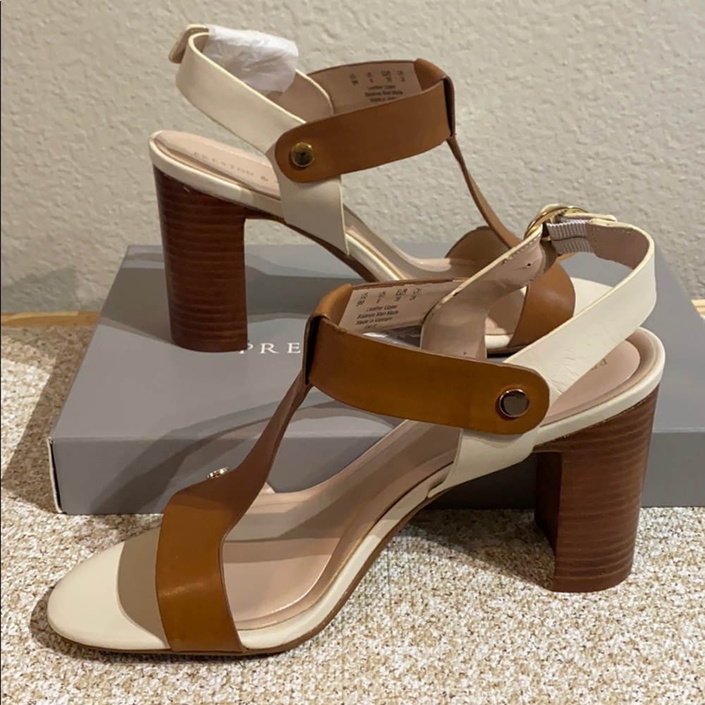 Preston & York Leather T-strap Sandals size 9